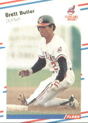 1988 Fleer Baseball Cards      603     Brett Butler